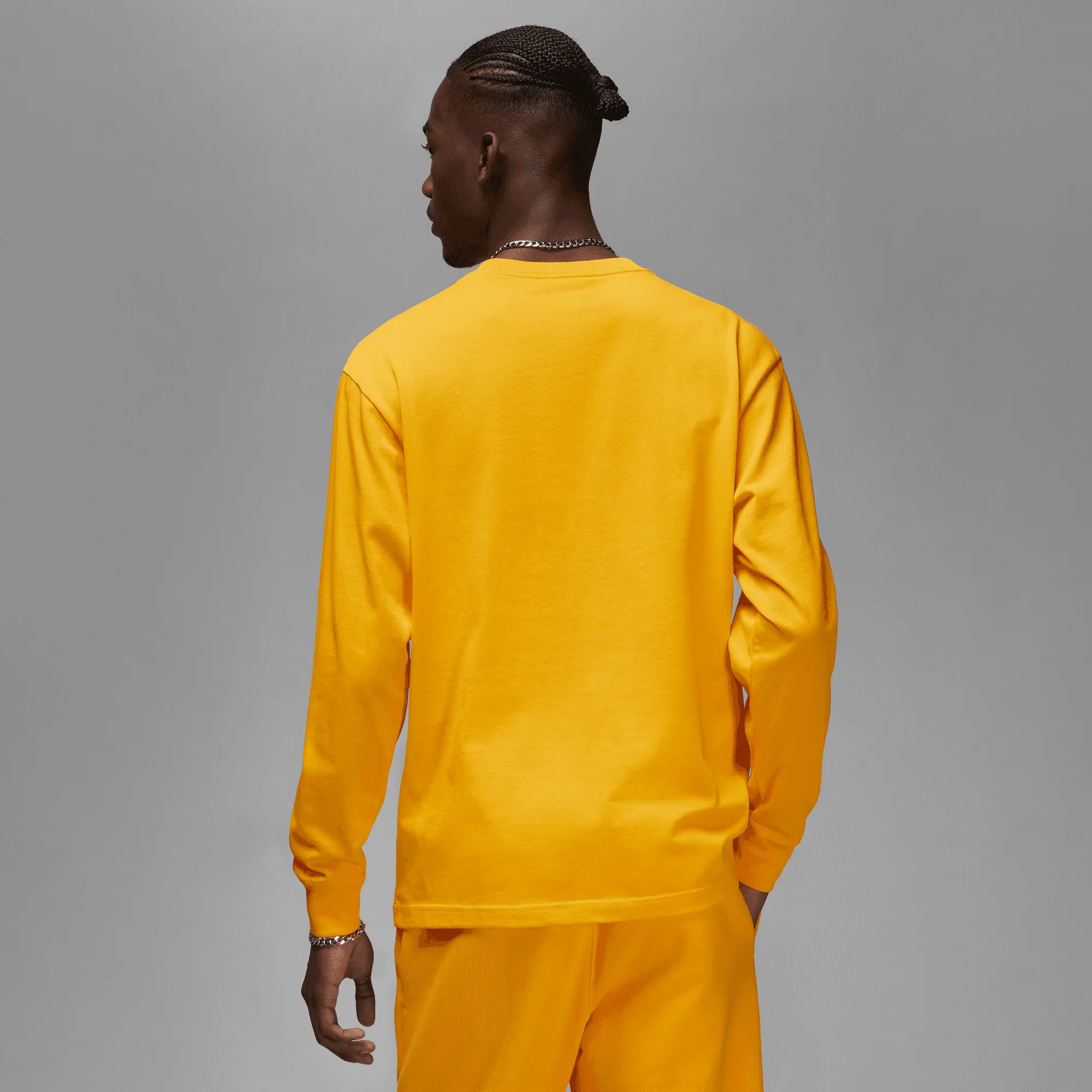FadeResistant Dye Saga Fit JORDAN WORDMARK MEN`S L/S TEE - GOLD