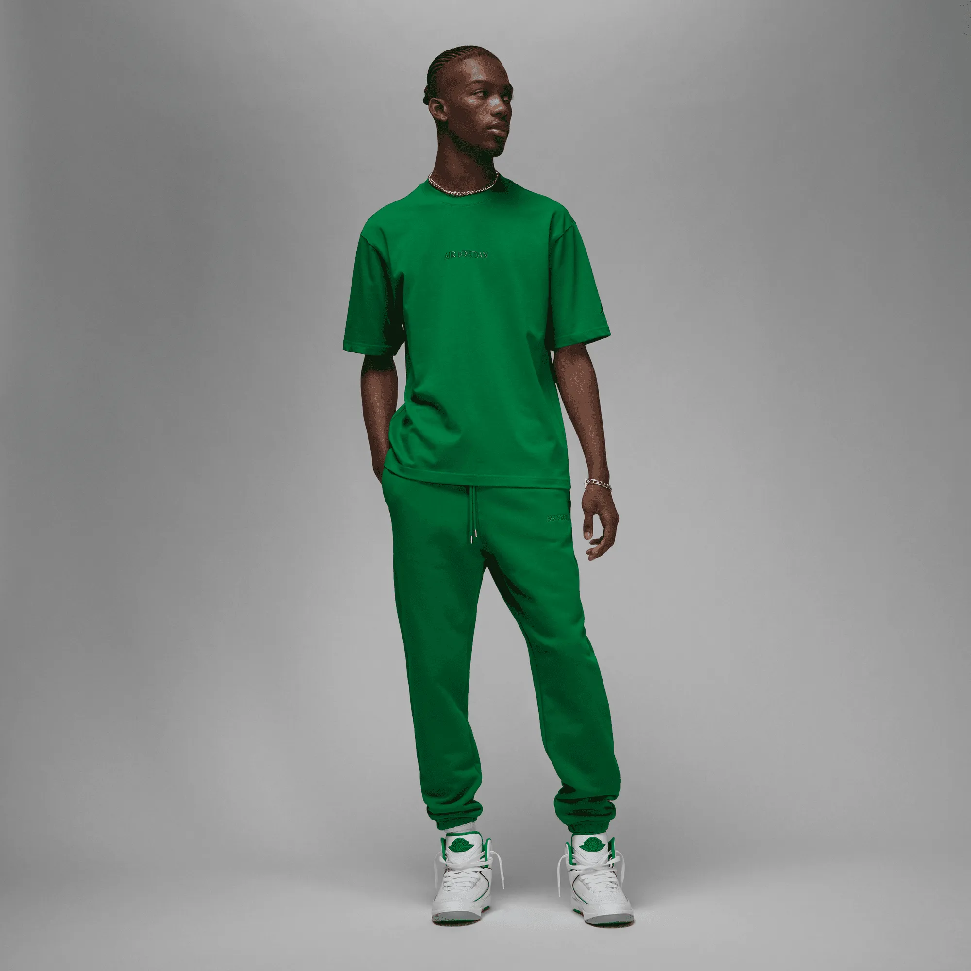 Digital Glow JORDAN WORDMARK MEN`S S/S TEE - GREEN