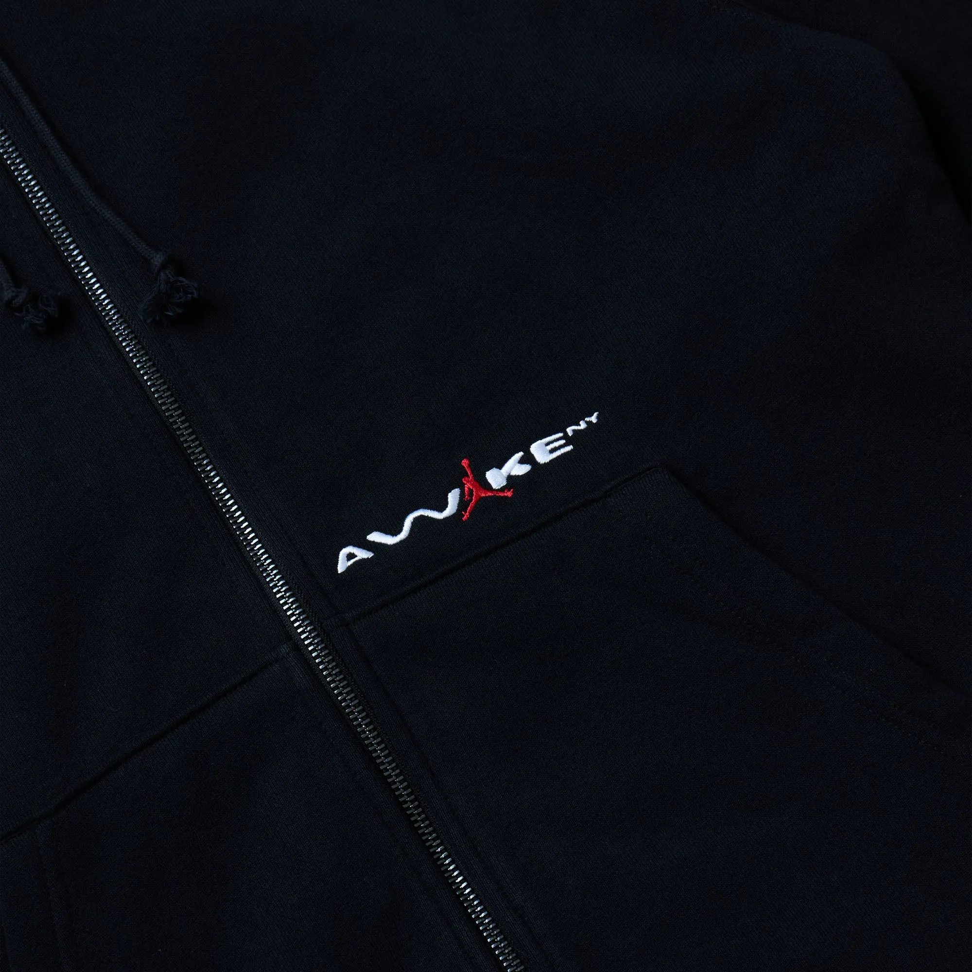 product discount Jordan x Awake NY Full Zip Fleece Hoodie Black / University Red