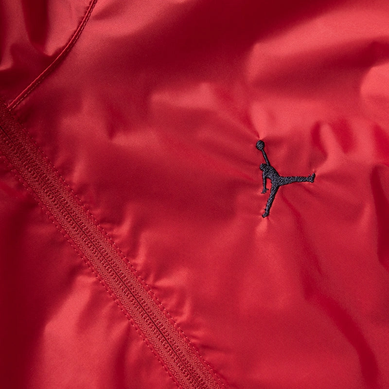 WaterResistantCoating Jordan Hooded Draft Jacket - Varsity Red/Black