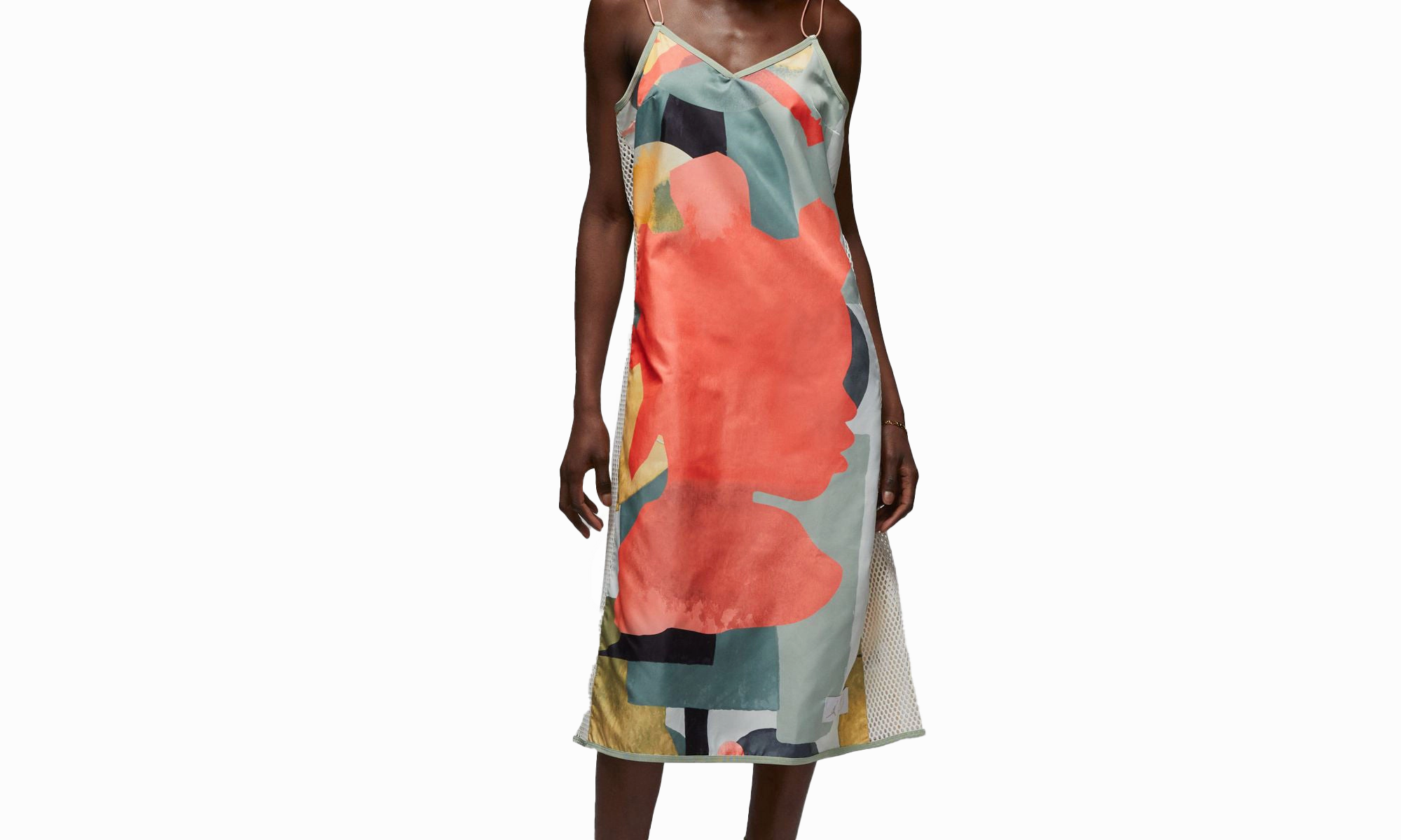 SmoothZipper Easy Breath Jordan x Bephies Beauty Supply Slip Women's Dress "Orange"