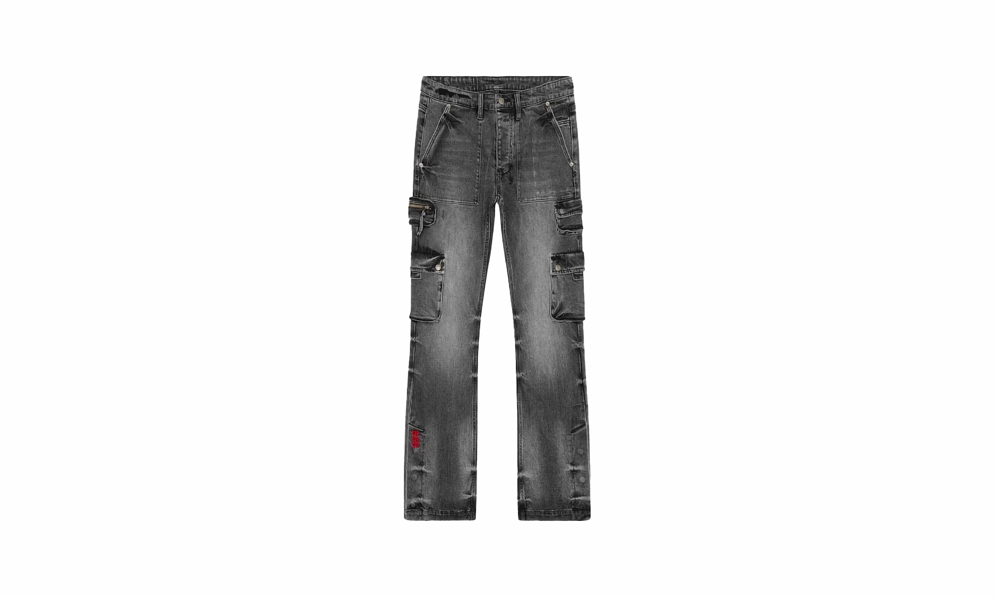 Juice Wrld Cargo Jeans "Black" Multi Layer Knee Reinforcement Clean Vibe