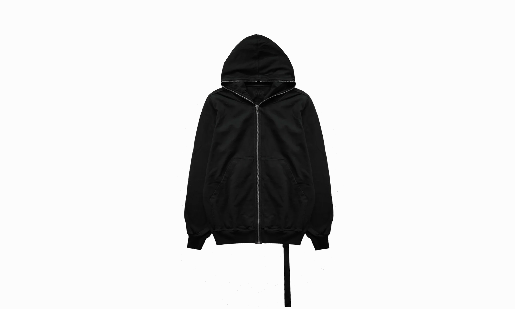 Jumbo Gimp Zip Hoodie "Black"