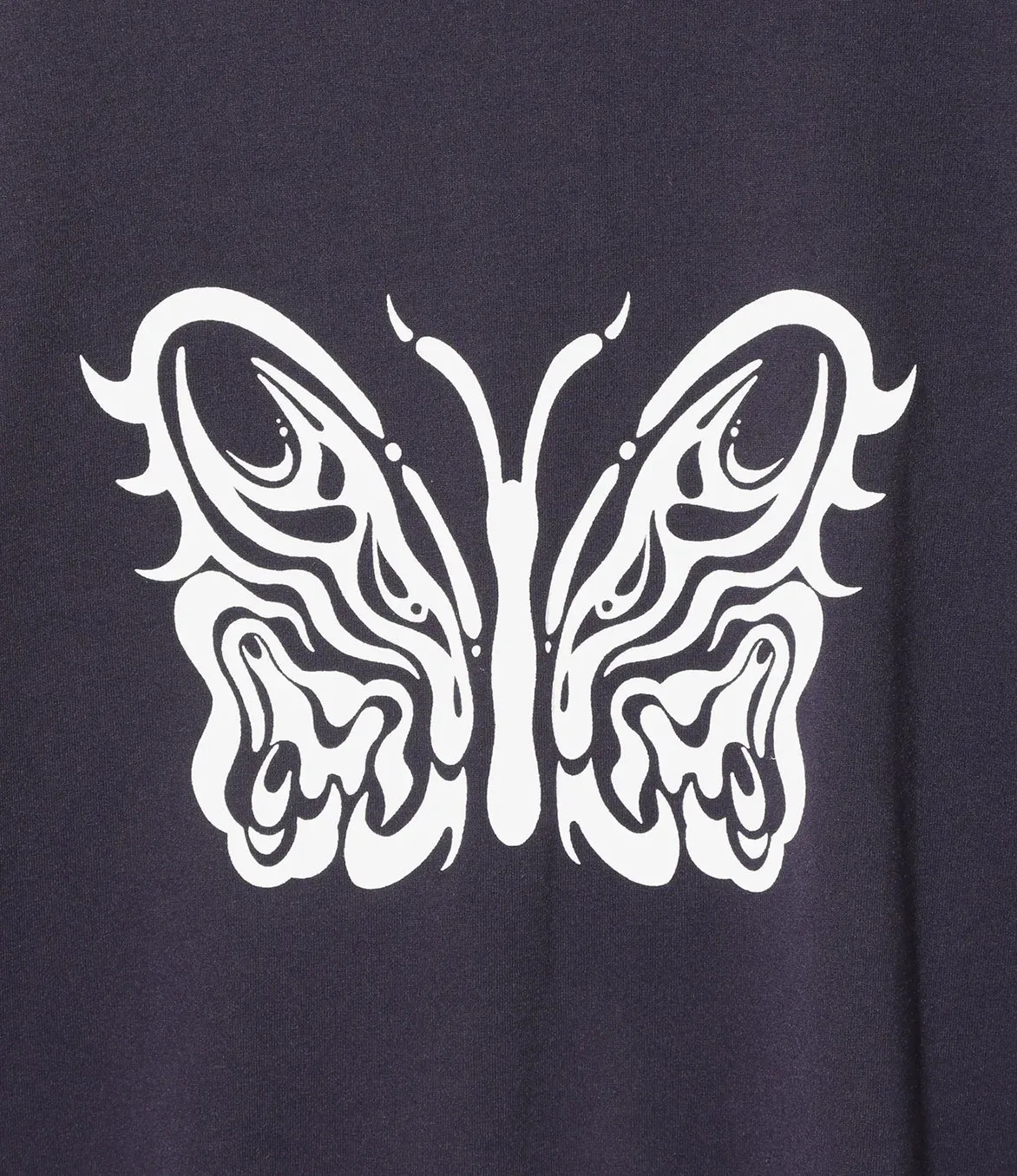 Ethical Mode Smooth Edge Binding KAE TANAKA X NEEDLES S/S CREW NECK TEE - EGGPLANT