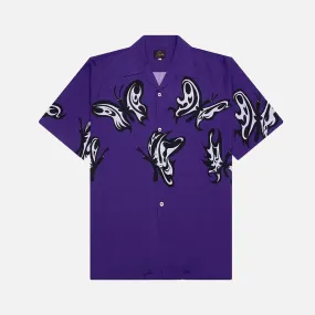 World Glow KAE TANAKA X NEEDLES S/S ONE-UP SHIRT - PURPLE