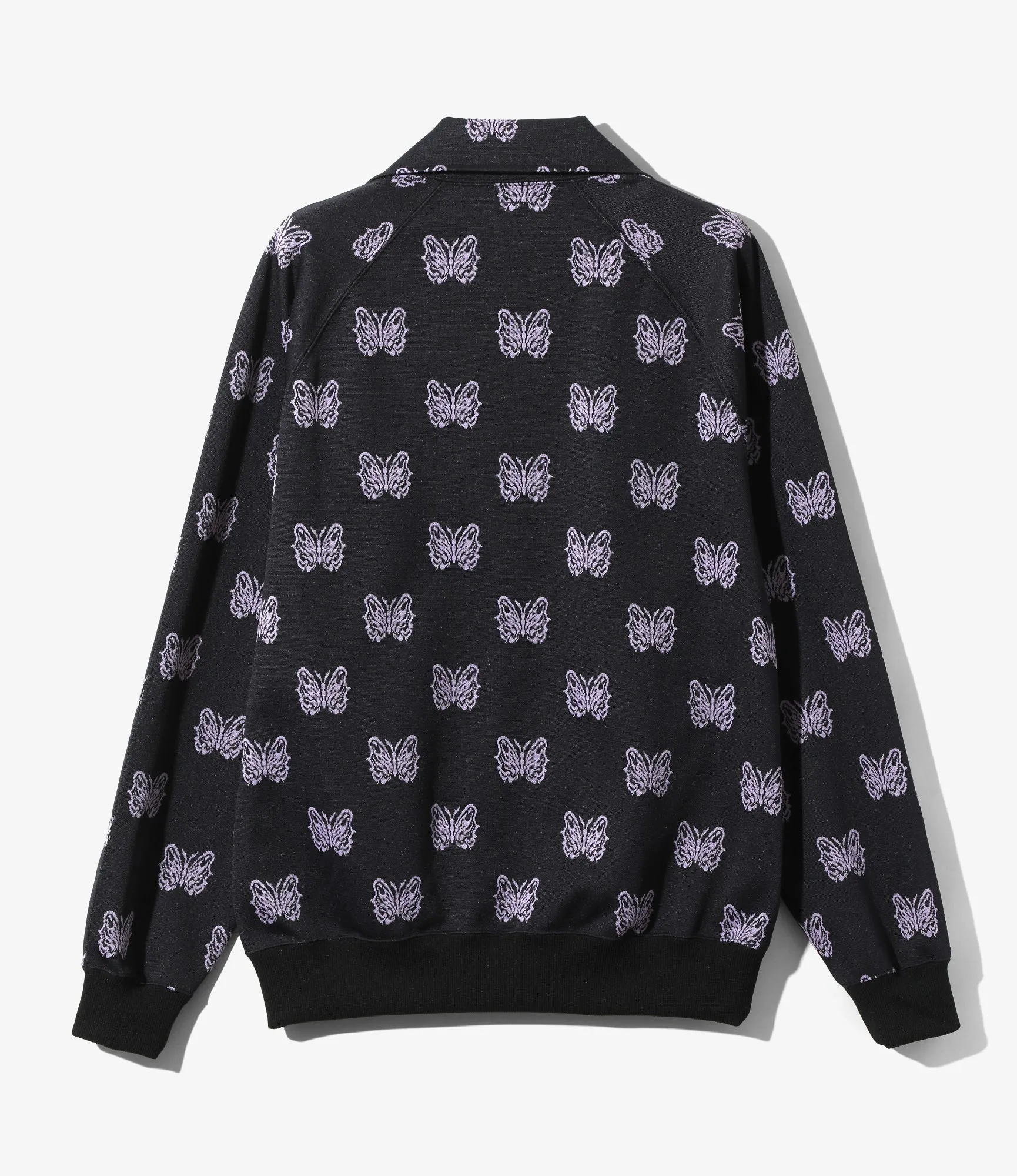spring fresh Royal Ease KAE TANAKA X NEEDLES TRACK JACKET POLY JACQUARD - BLACK
