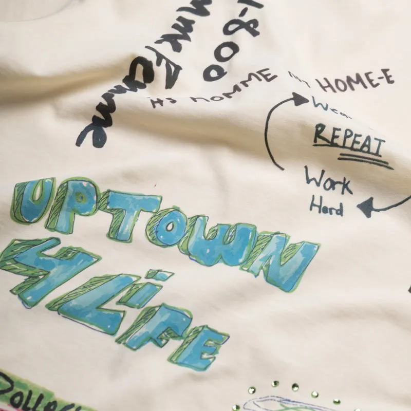 zoo venue Belts Homme Femme Rest Stop Tee - Off White