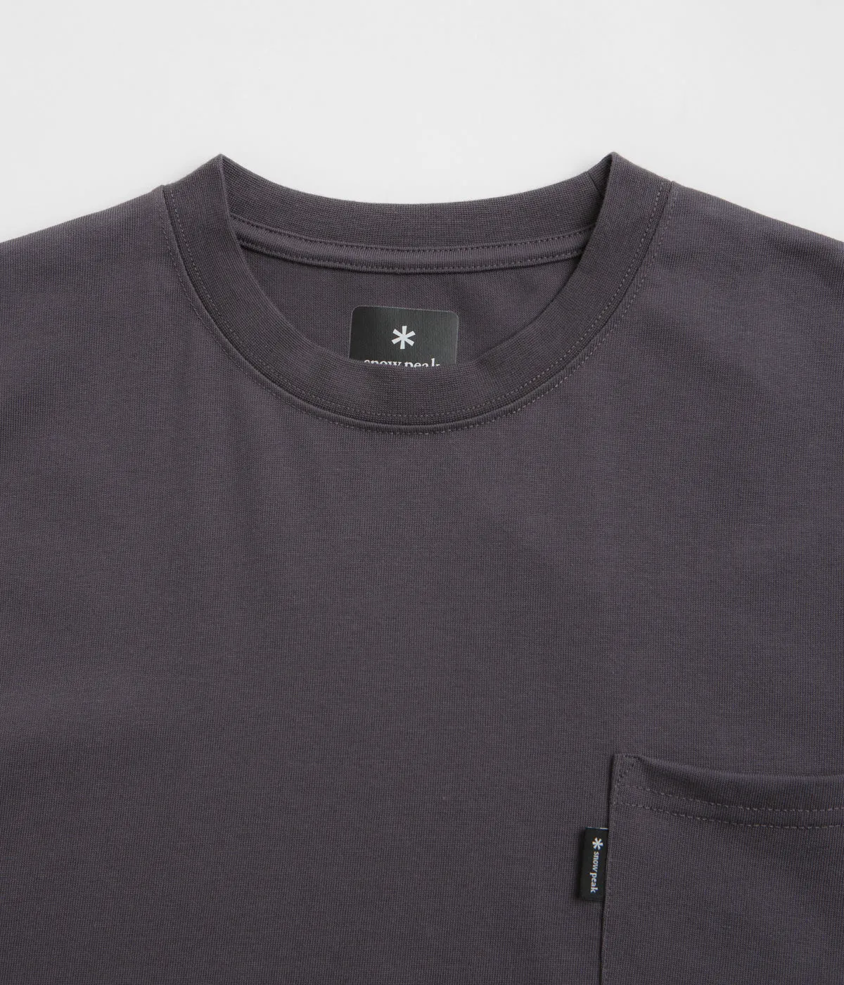 Unisex Option Snow Peak NSD Pocket T-Shirt - Charcoal