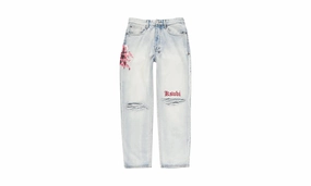 Neutral Loose Durable Fabric Anti K Icons Jeans Mens Style "Light Blue"