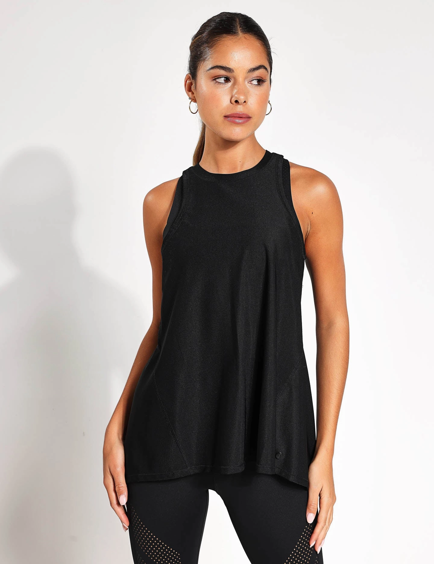 Body Mapping Design Snag Resistant Fabric Kendall-XR Tank Top - Smoke Black