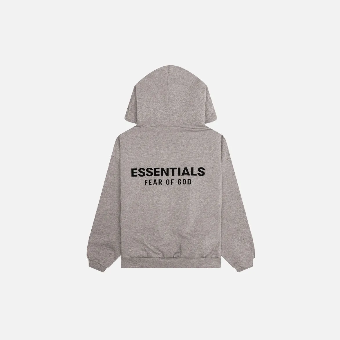 KIDS ESSENTIALS FLEECE HOODIE - HEATHER GREY Zen Ease ShrinkageFree Fabric