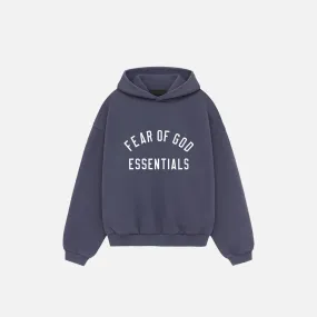 KIDS ESSENTIALS FLEECE HOODIE - MARINE Sport Glow AntiPillingCloth