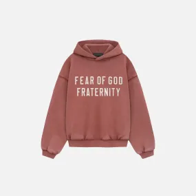 KIDS ESSENTIALS HEAVY FLEECE HOODIE - CRIMSON OdorControlTech