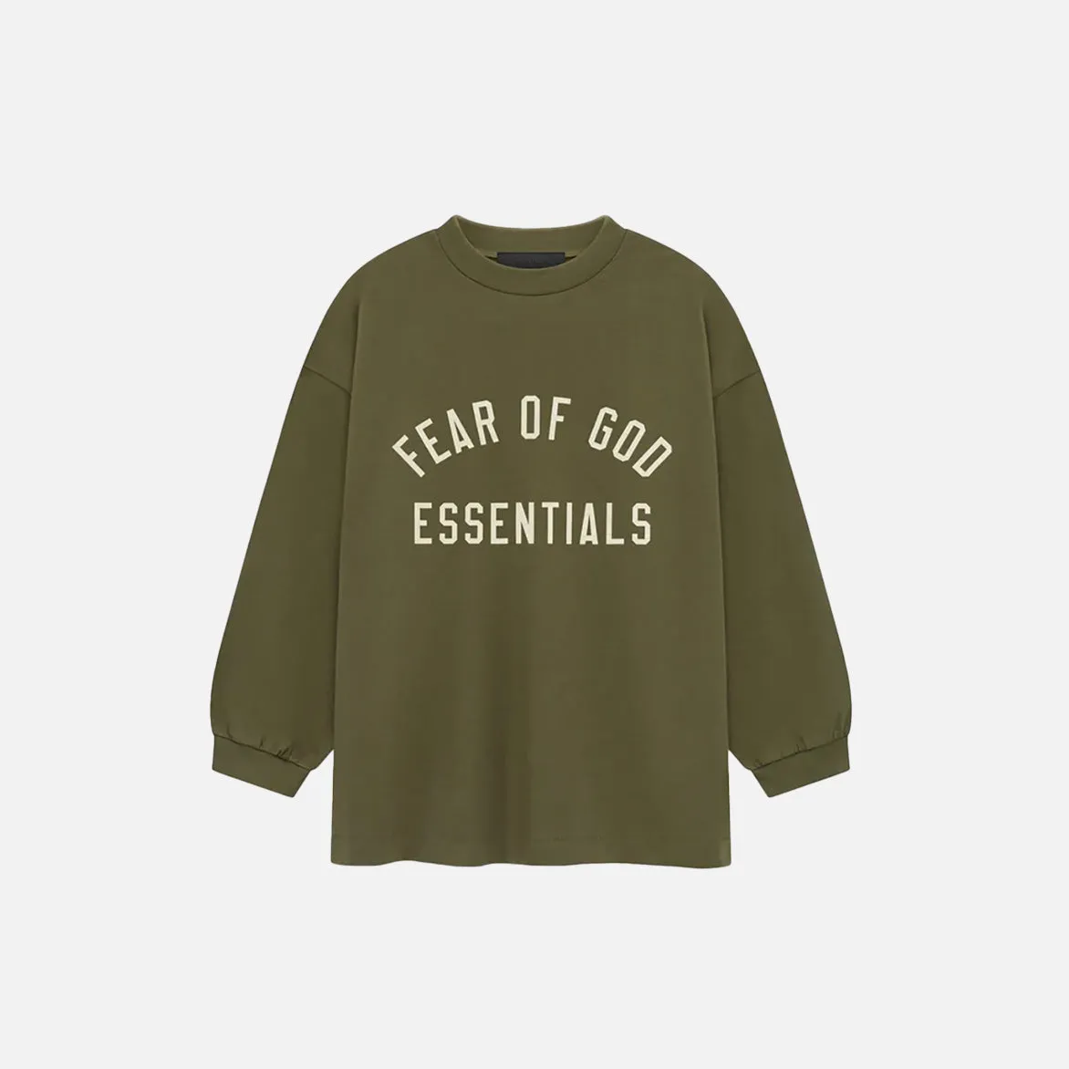 KIDS ESSENTIALS JERSEY LONG SLEEVE TEE - MILITARY Photo Glam