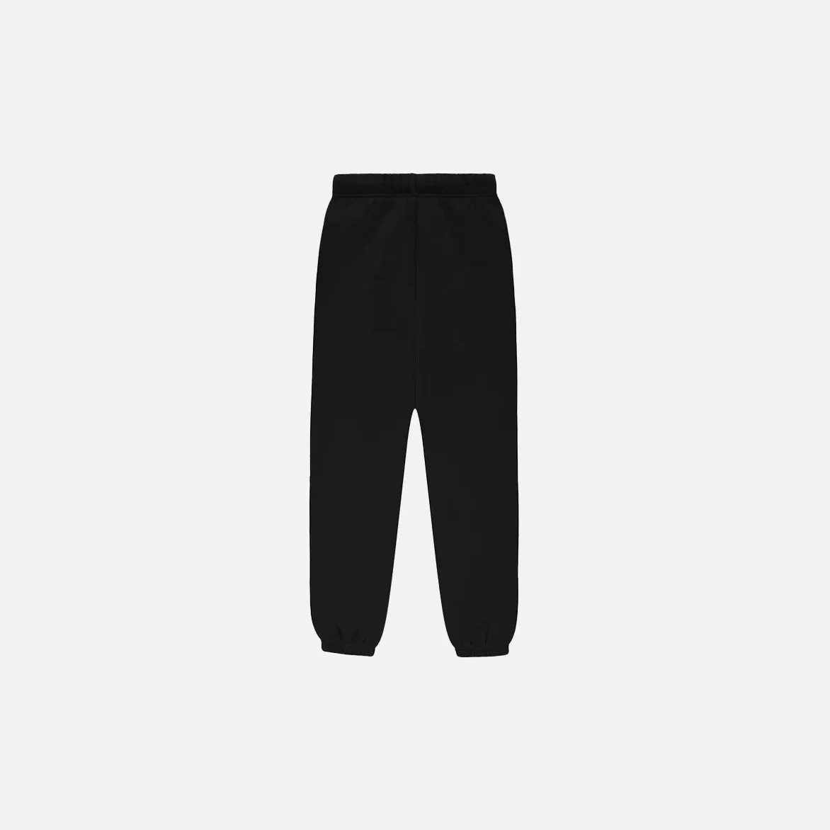 Adjustable Hem Breathable Lining KIDS ESSENTIALS SWEATPANT - JET BLACK
