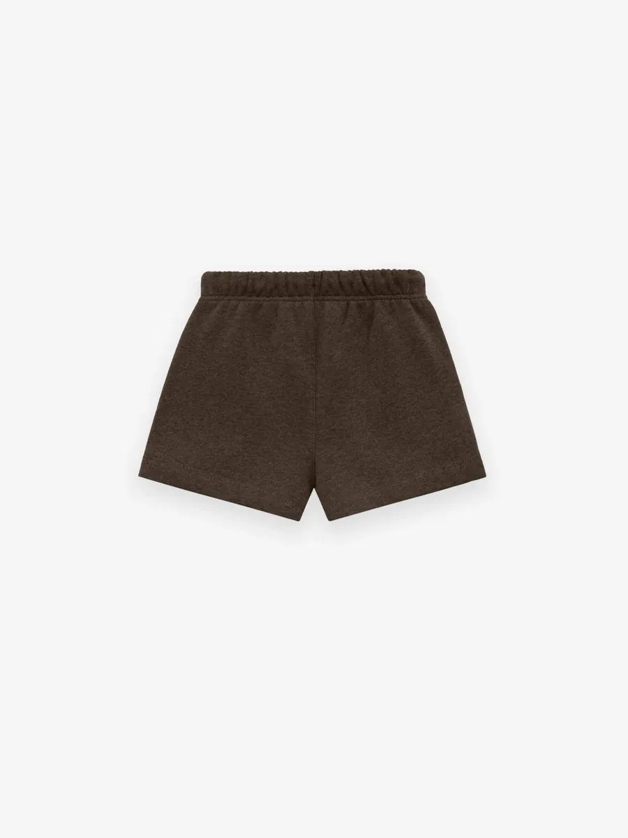 SoftTouchFinish Antistatic KIDS ESSENTIALS SWEATSHORT = HEATHER WOOD
