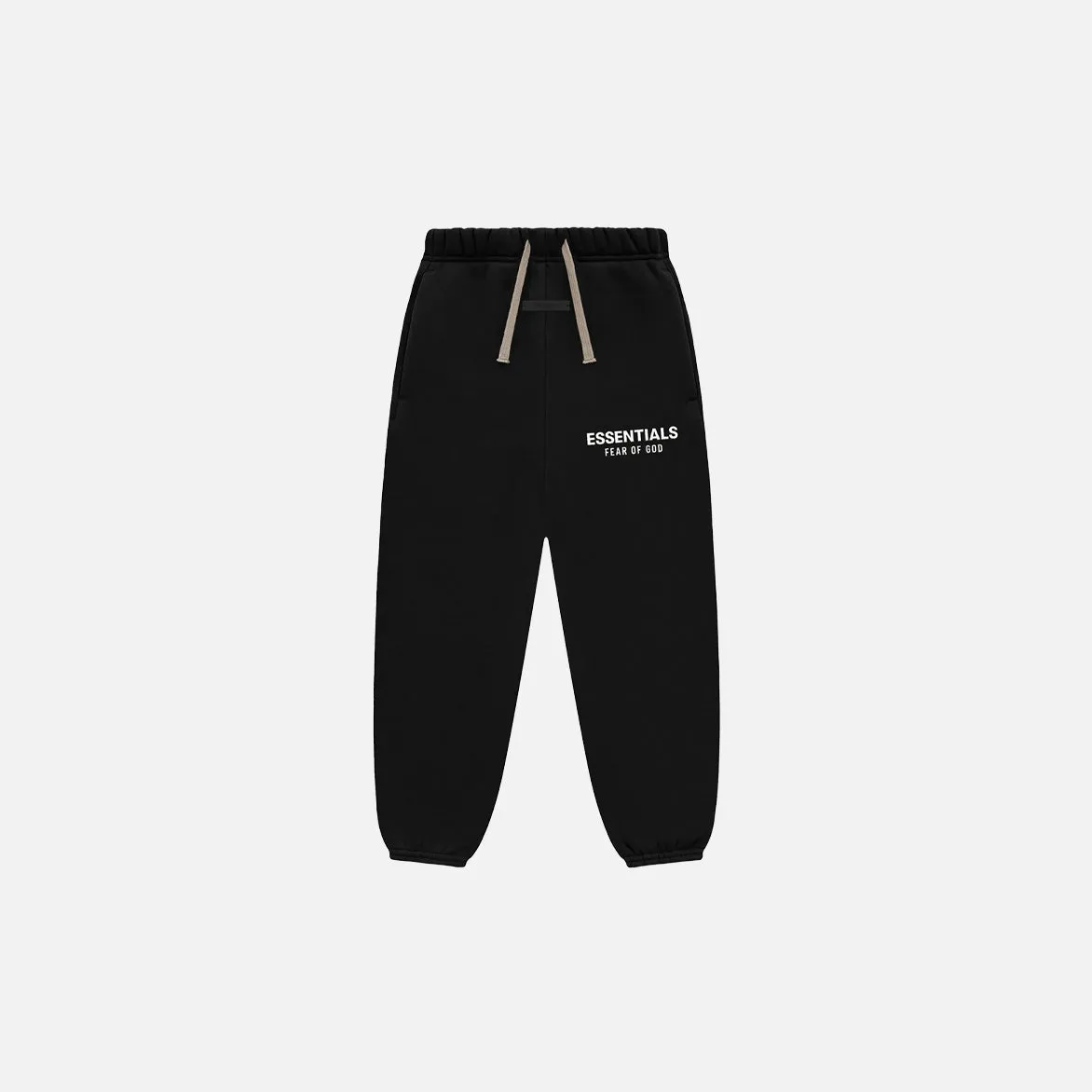 Breathable fabric KIDS FLEECE ESSENTIAL SWEATPANT - BLACK
