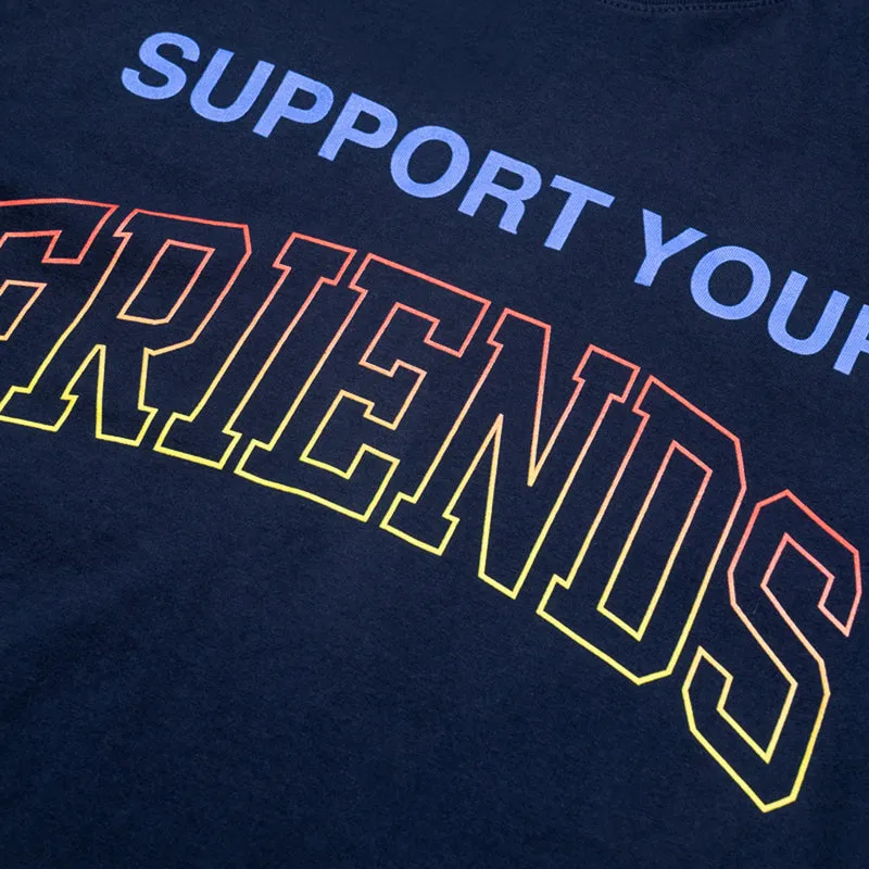 Kids of Immigrants Support Your Friends Tee - Navy budget-friendly student
