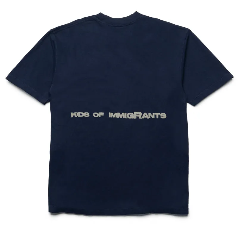tennis venue Kids of Immigrants Support Your Friends Tee - Navy
