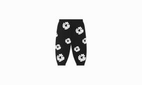 Kids Cotton Wreath Sweatpants "Black"