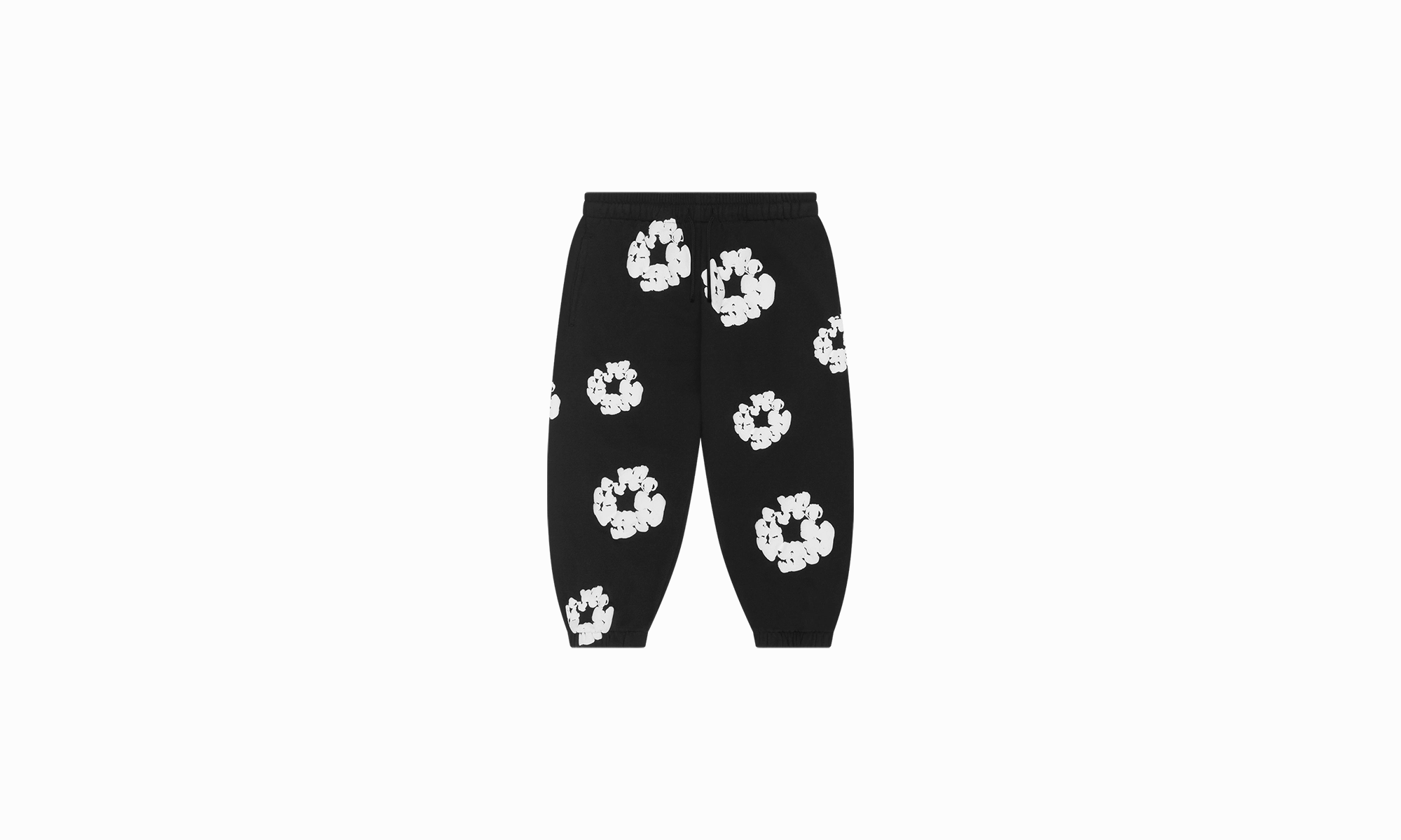 Kids Cotton Wreath Sweatpants "Black"