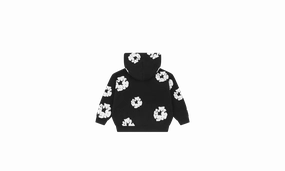 Kids Cotton Wreath Zip Hoodie "Black"