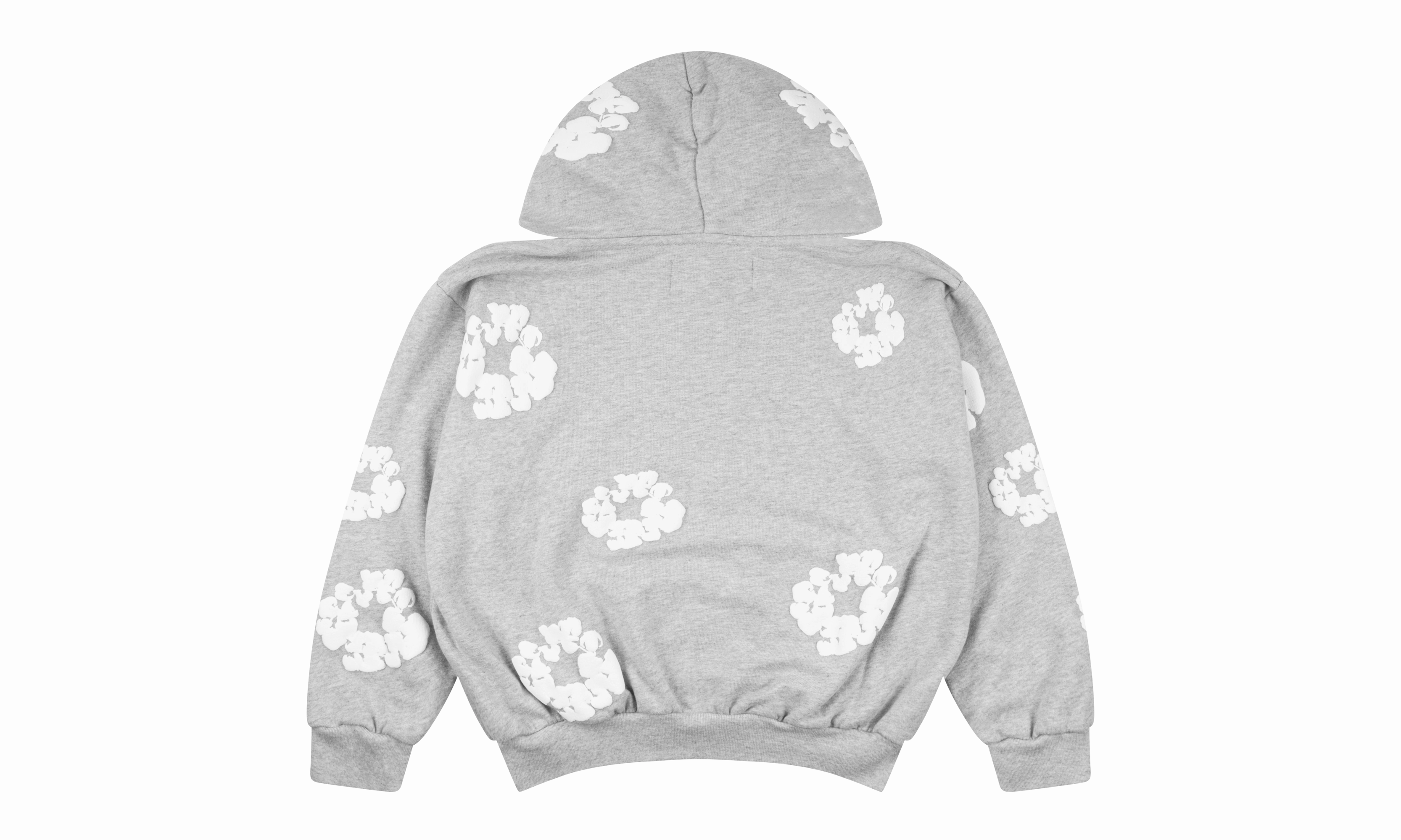 Kids Cotton Wreath Zip Hoodie "Grey"