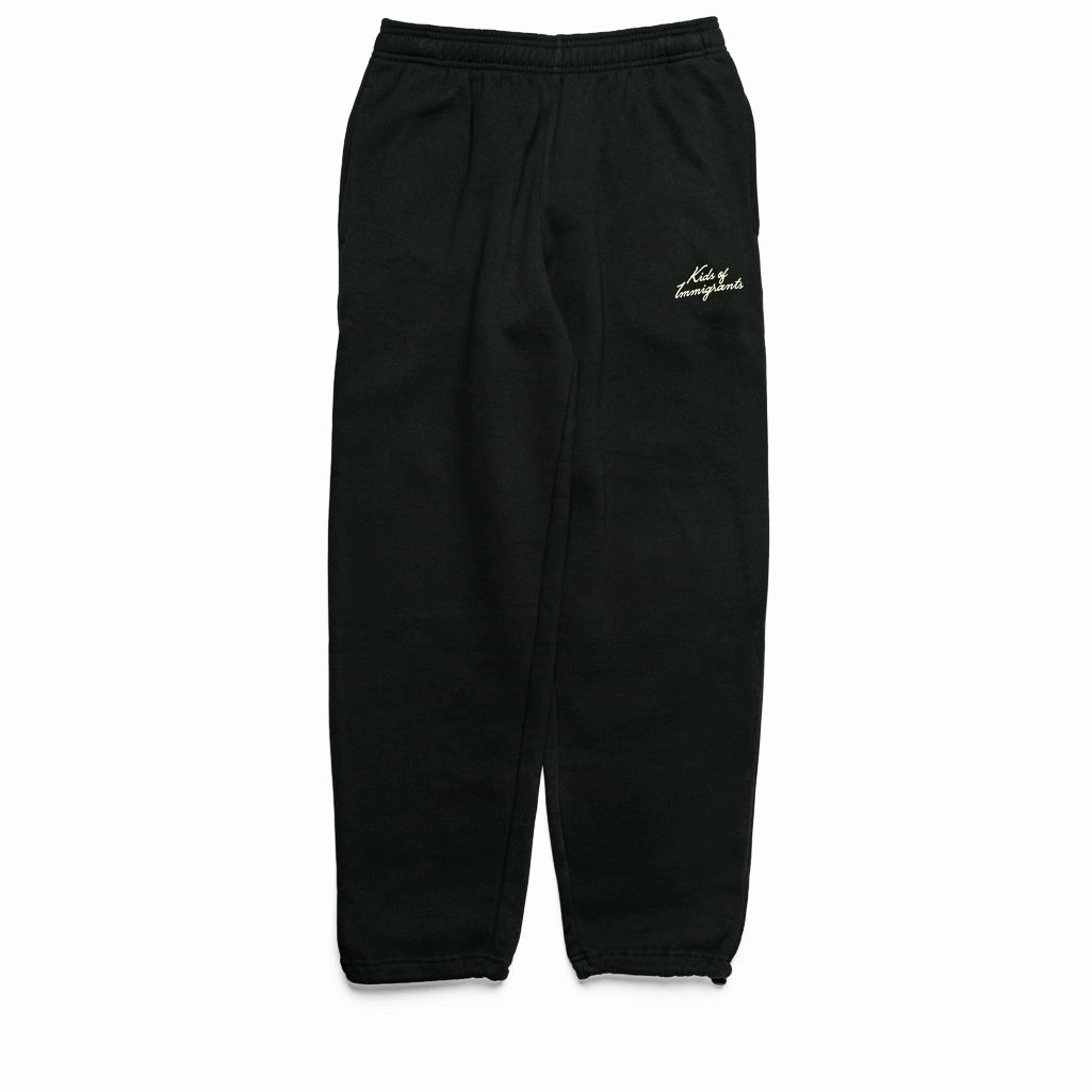 Kids of Immigrants Immigrants Sweatpants - Black MoistureLockTechnology Anti RideUpSilhouette
