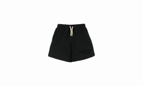 Kids Sweatshort "Jet Black" Silver Glow
