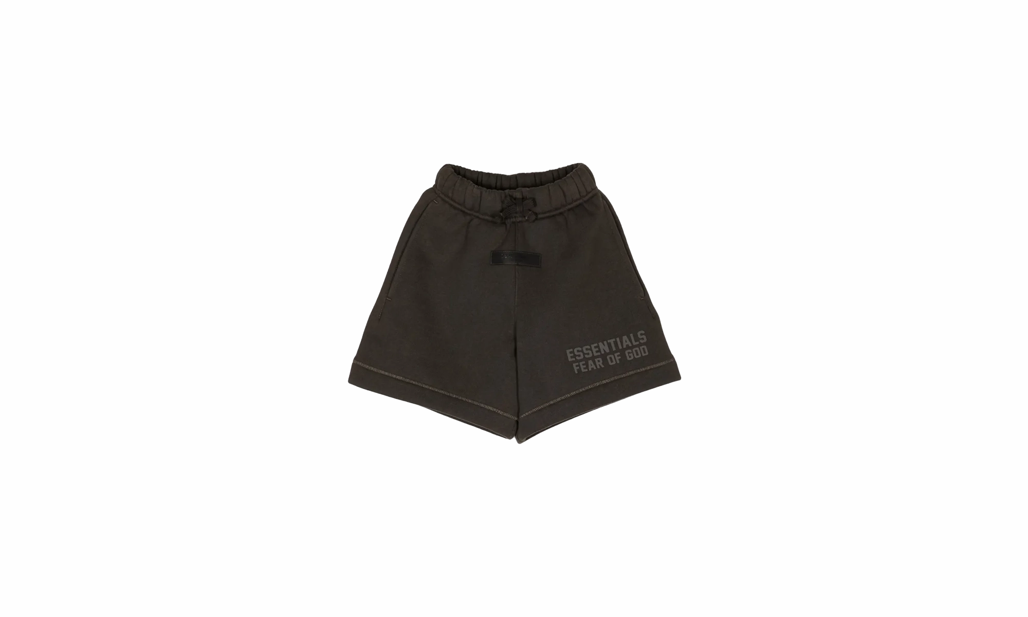 Kids Sweatshort "Off Black" QuickReleaseFastenings Layered Hem Details