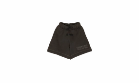 Kids Sweatshort "Off Black" QuickReleaseFastenings Layered Hem Details