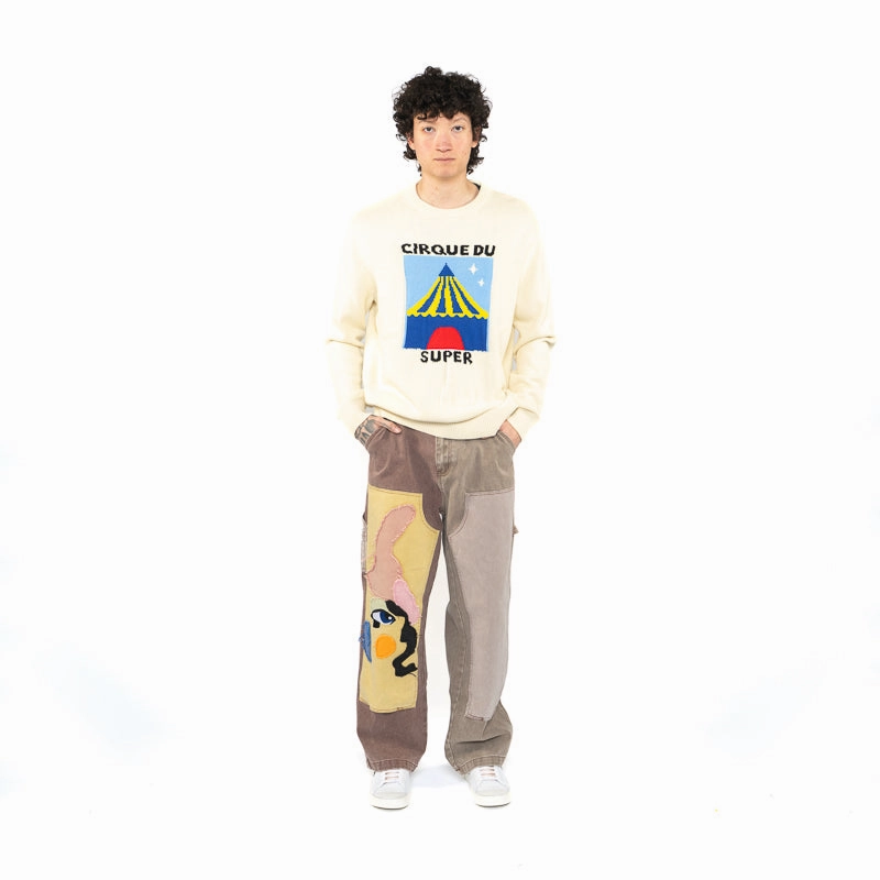 KidSuper Cirque Du Super Tent Sweater - Cream
