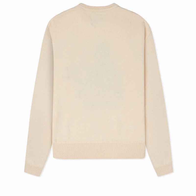 KidSuper Records Knit Sweater - Cream