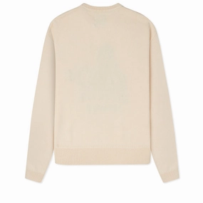 KidSuper Records Knit Sweater - Cream