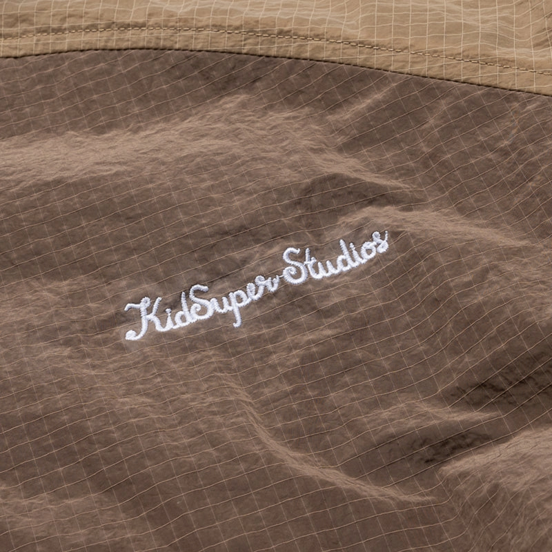 KidSuper Ripstop Windbreaker Jacket - Brown Pub
