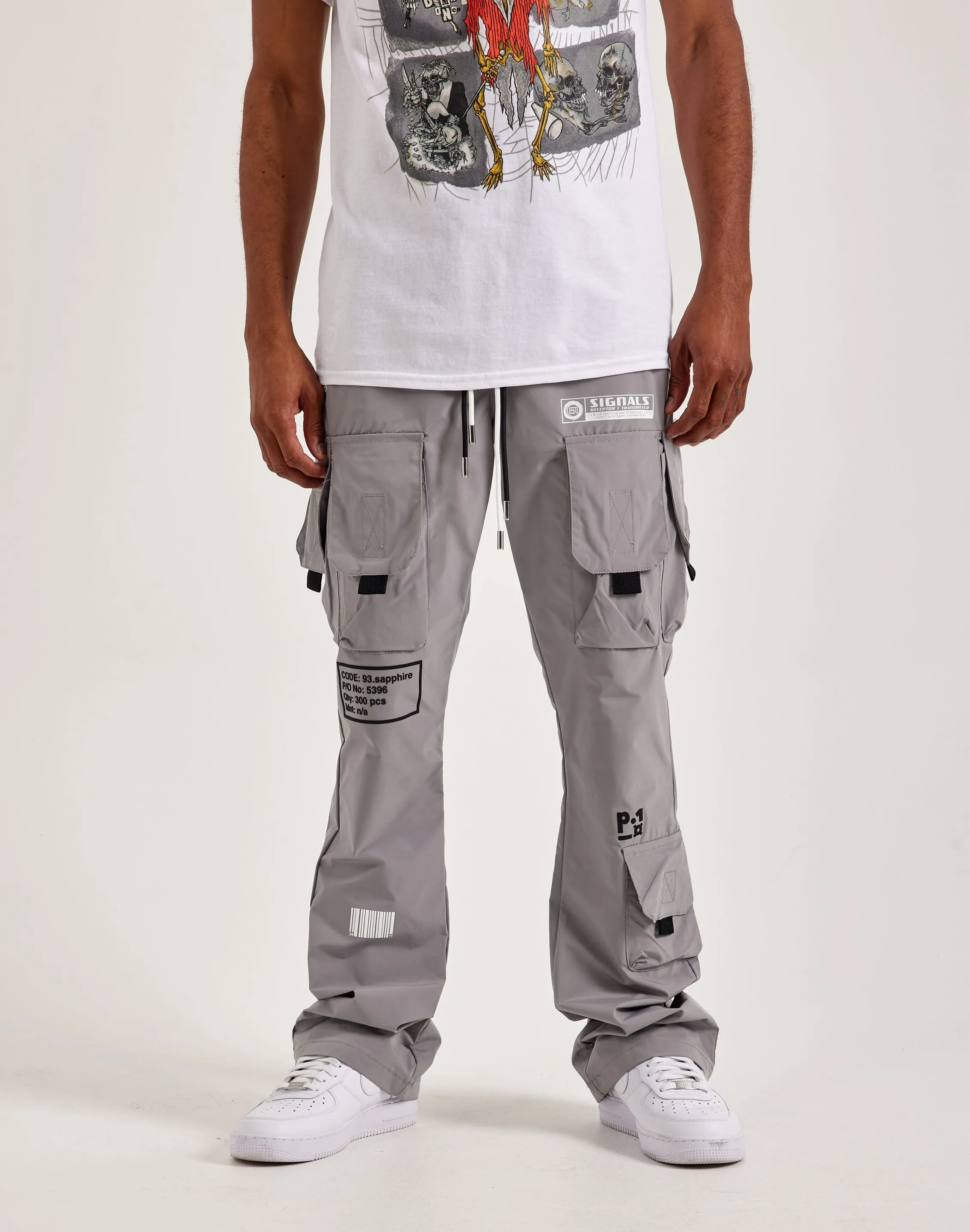 LowMaintenanceFabric NonSlipGrip Kloud 9 Nylon Flare Cargo Pants