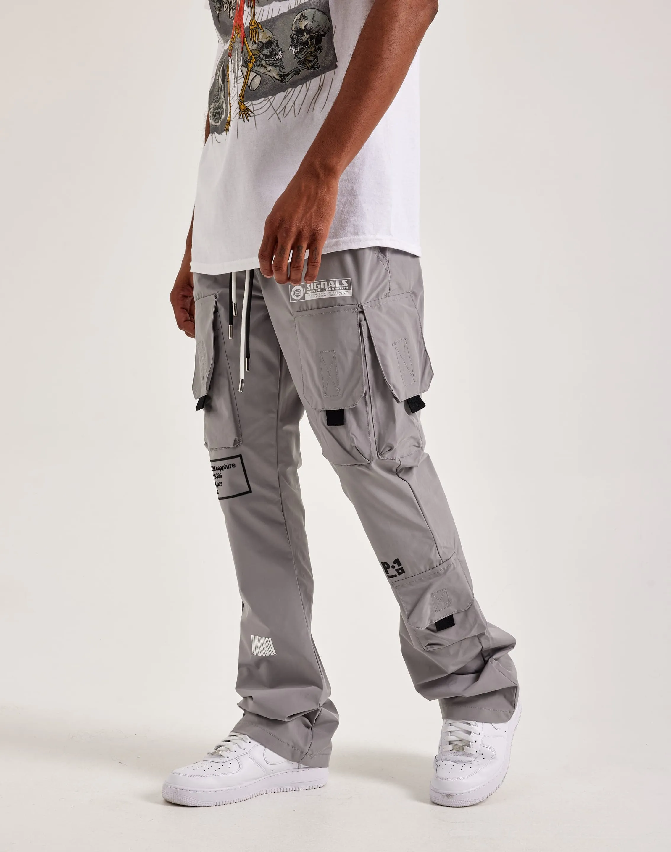 Kloud 9 Nylon Flare Cargo Pants VersatileStyle HygroscopicFiber