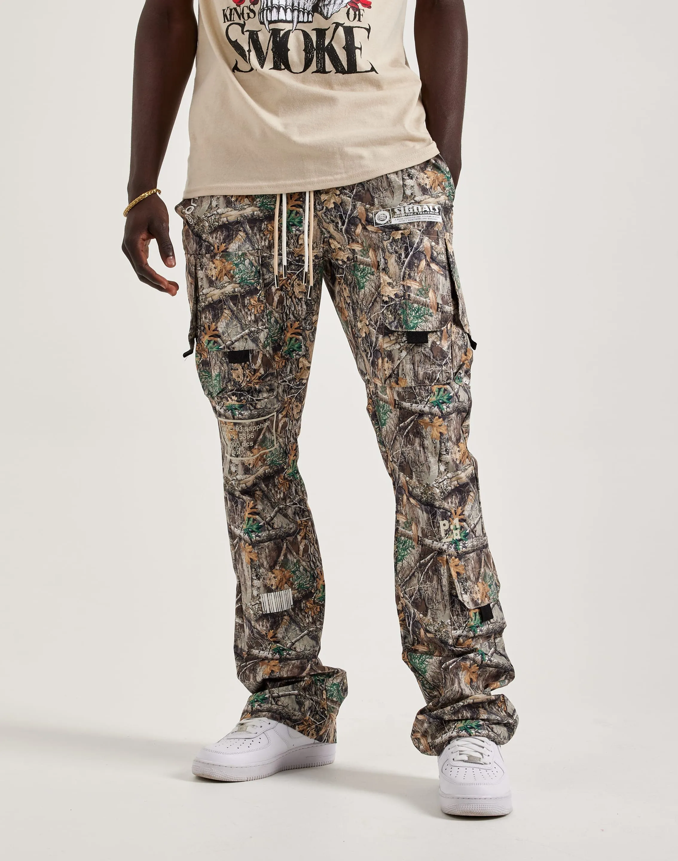 Kloud 9 Nylon Flare Cargo Pants Data Mode
