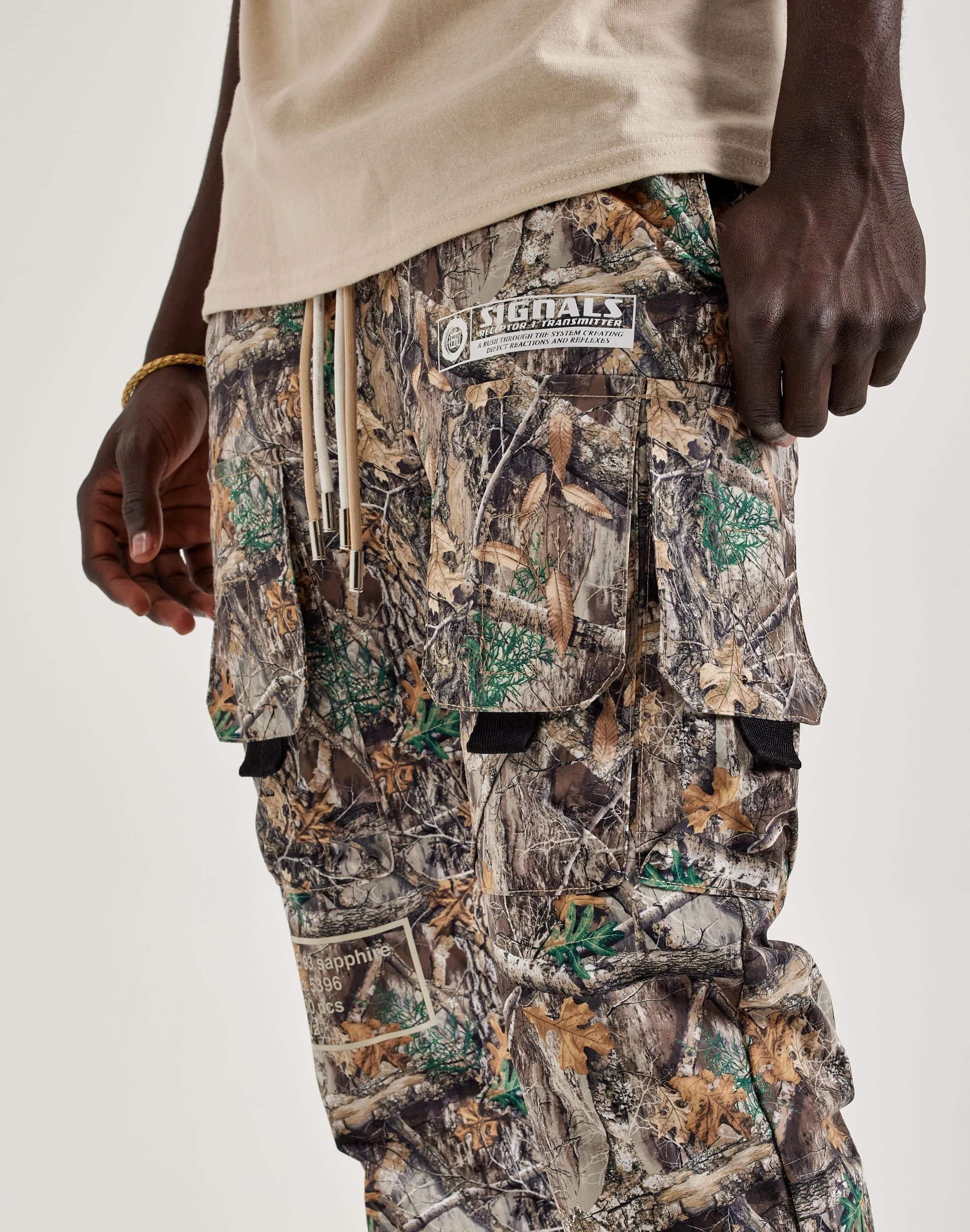 Kloud 9 Nylon Flare Cargo Pants SoftenedEdges LayeredConstruction