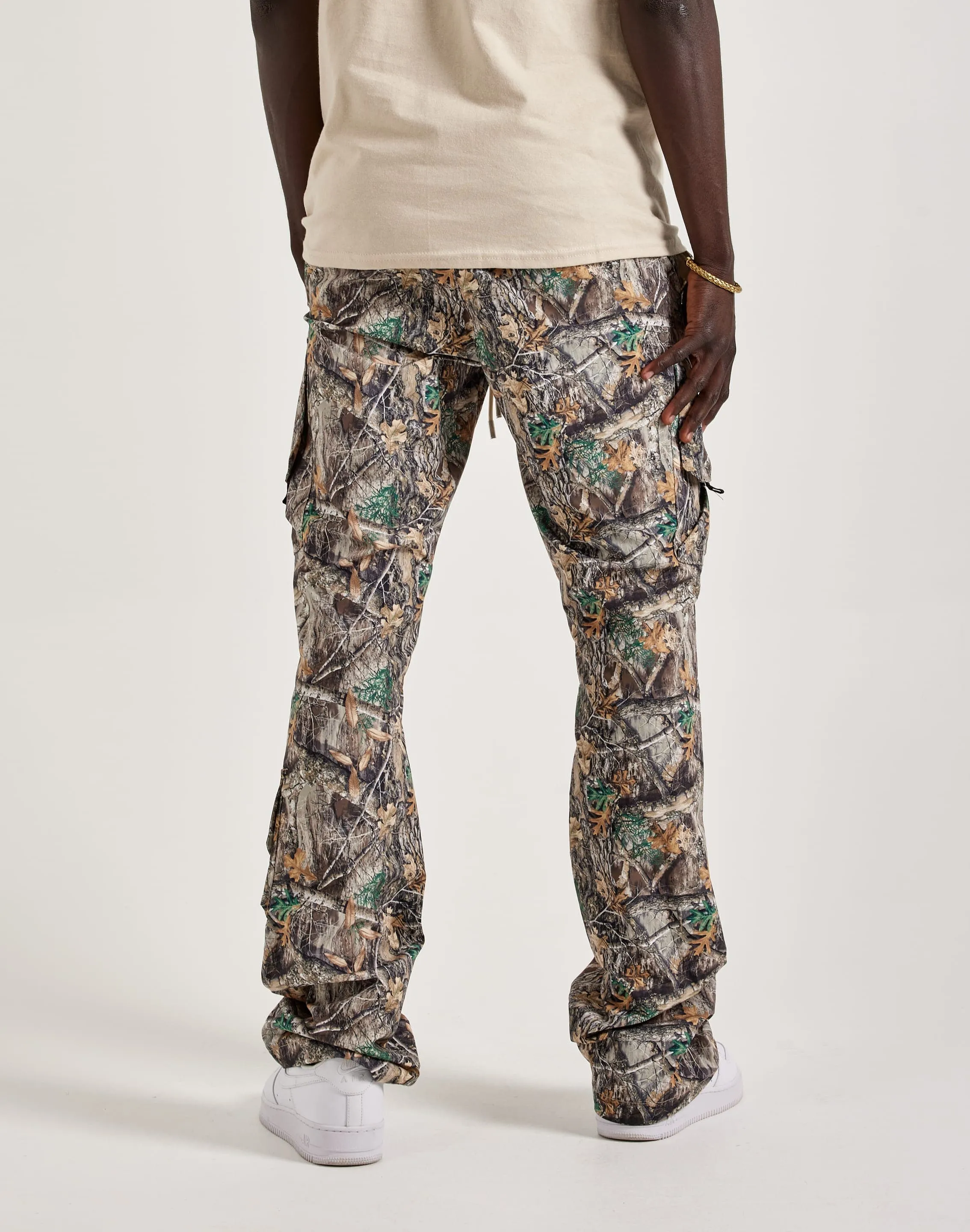 Gloss Glow Kloud 9 Nylon Flare Cargo Pants
