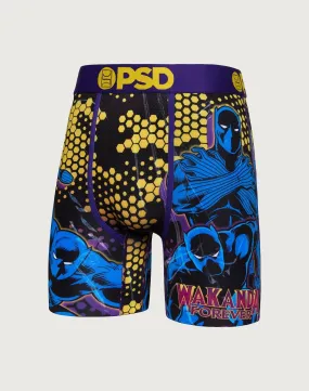 Seamless construction SoftTouch Texture Psd Underwear Black Panther Boxer Briefs
