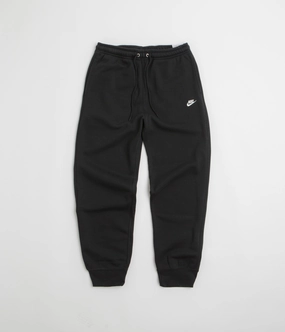 Nike Club Joggers - Black / Black / White Freedom Fit Adjustable Waist