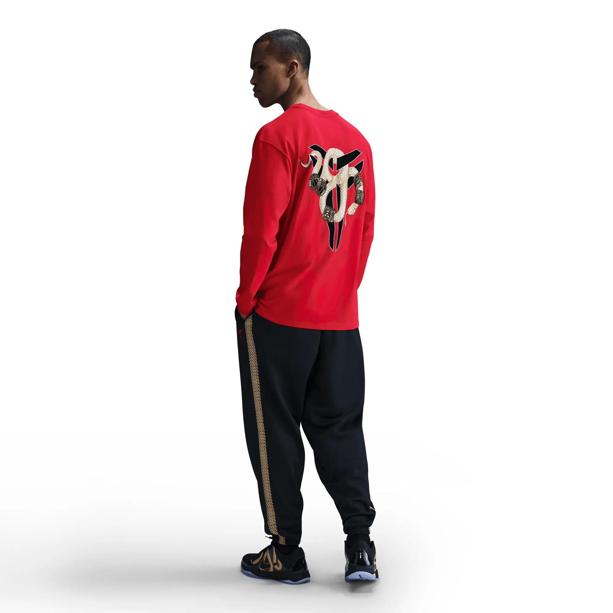Warm Base KOBE "YEAR OF THE MAMBA" MAX90 LS TEE - UNIVERSITY RED