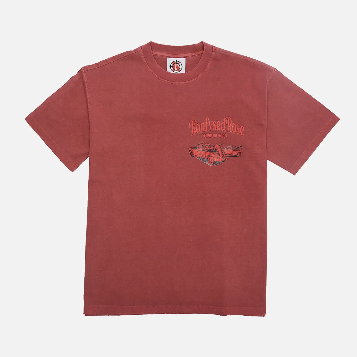 KR TOWING SS TEE - ROSE FadeResistantDye Pure Tone
