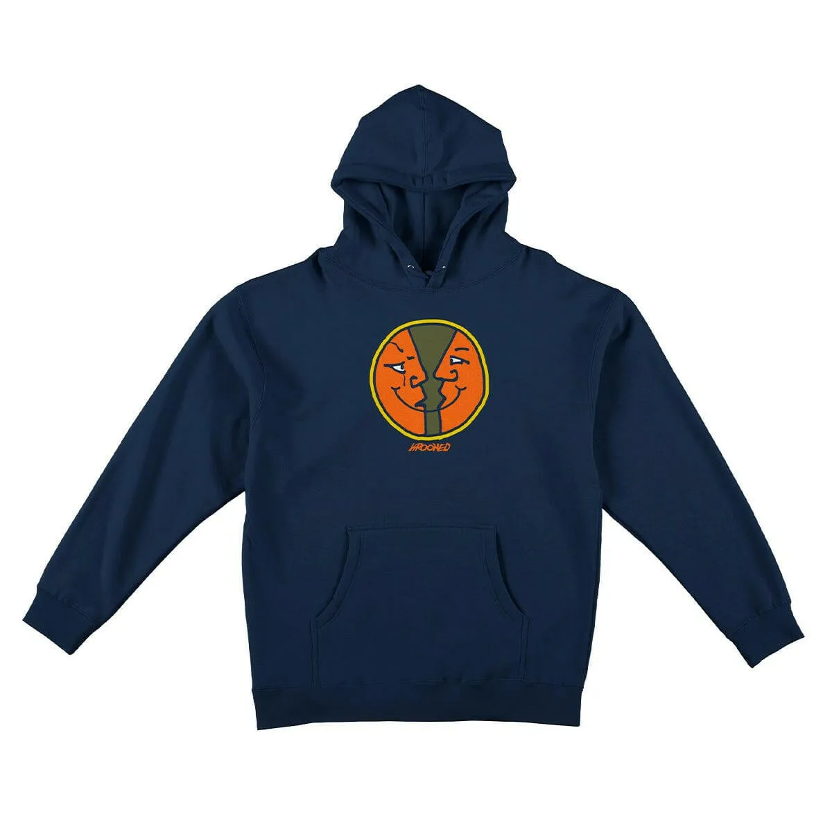 Krooked - Moonsmile Round Hoodie Navy Street Scene