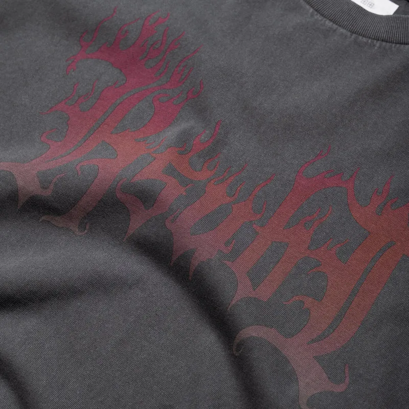 Ksubi Fuego Layered L/S Tee - Faded Black regular length