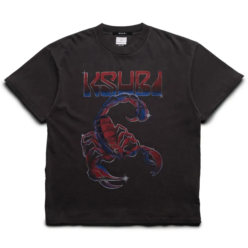 Ksubi Venom Ekcess Tee - Black rayon shirt