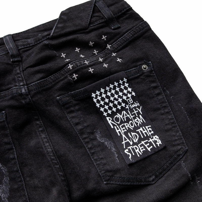 Ksubi Chitch Boneyard Denim Pant - Black Permanent Crease