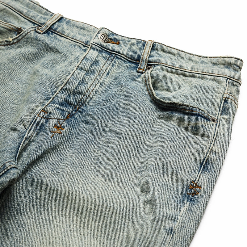 Date Vibe Picnic Fun Ksubi Chitch Dune Etch Denim Pant - Indigo