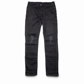 Ksubi Chitch Krow Krushed Denim Pant - Black fresh start Hike Fit